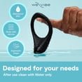 thumbnail image 3 of We-Vibe Verge 2 Rechargeable Silicone Vibrating Ring for Men, App Control, Waterproof, 10 Modes, Slate, 3 of 6