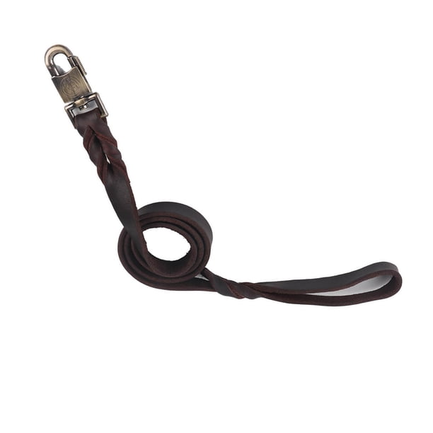 Collar Y Correa Para Perro De Cuero Suave Trenzado, 2.5 Cm Ancho X 90 Cm Largo, Para Razas Medianas Y Grandes