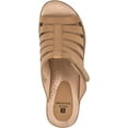 thumbnail image 4 of White Mountain Womens Valencia Caged Faux Leather Wedge Sandals, 4 of 6