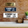 thumbnail image 2 of Signs ByLITA Standard Cleaning Stuff Sign (Ivory/Dark Brown) - Small, 2 of 6