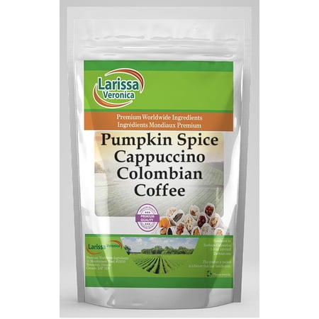 Larissa Veronica Pumpkin Spice Cappuccino Colombian Coffee  (Pumpkin Spice Cappuccino  Whole Coffee Beans  16 oz  1-Pack  Zin: 569392)