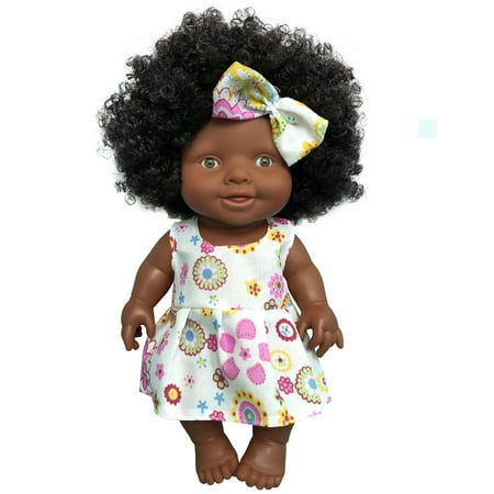 Smart Novelty Baby Movable Joint African Doll Toy Black Doll Best Gift Toy Christmas