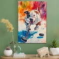 thumbnail image 2 of American Staffordshire Terrier Dog Stretched Canvas Size 8x12 – Ice Hockey Canvas Print of Funny American Staffordshire Terrier Dog Wall Art, Ice Hockey Sports Wall Decor, Home Decor, Dog Lover, 2 of 5