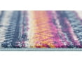 thumbnail image 3 of 2â€™ x 5â€™ Multicolor Irregular Striped Area Rug, 3 of 3