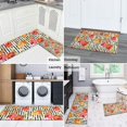 thumbnail image 5 of Pioneer Flower Floral Print Pattern Kitchen Rugs Sets Of 2,Anti Fatigue Kitchen Mat Rugs Non Slip Washable,Decorative Kitchen Floor Mats for Kitchen,Sink,Laundry,17"x30"+17"x47", 5 of 7
