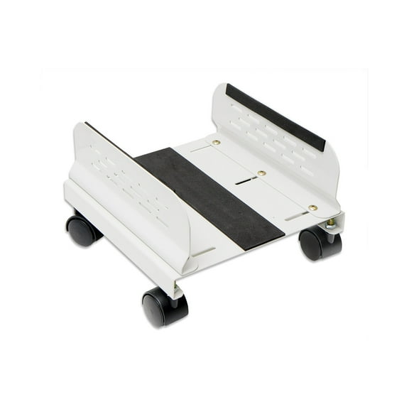 Syba CPU Stand with Castors for Computer Case Aluminum Beige