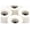 White, variant on Dynamic Conical Cruiser Fingerboard Wheels - 64D White