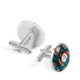 thumbnail image 3 of Snowman Stylish Shirt Cufflink Set Made of Stainless Steel for Formal Wear - for Weddings and Special Occasions - Silver Jewelry Option Available, 3 of 6