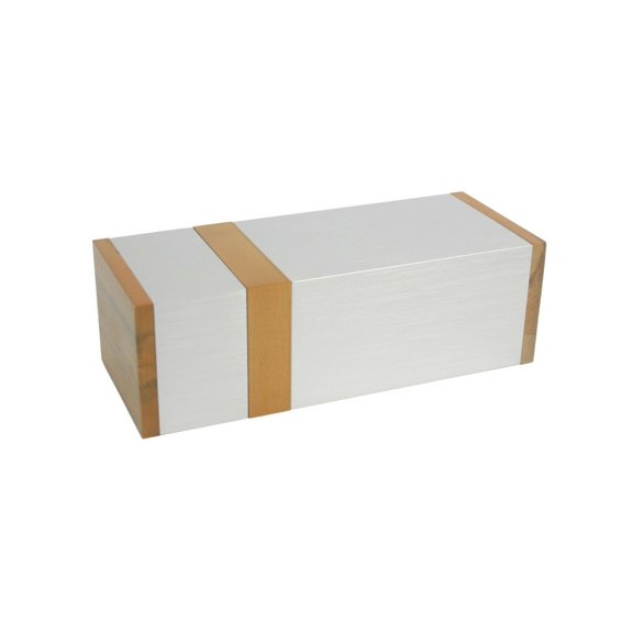 FixtureDisplays Wood Aluminum Riser Glorifier Centerpiece Stand Flower Vase Plinth Block Pedestal 21417-6+2