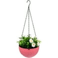thumbnail image 3 of Raindrops  Plastic Spider Plant Basin Indoor Hanging Pot Planter Large Flower Pots Pink, 3 of 8