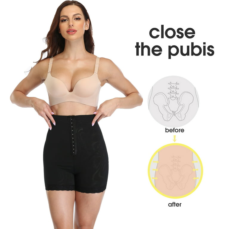Lilvigor Tummy Control Shapewear for Women Fajas Colombianas High Waist  Body Shaper Butt Lifter Shorts Thigh Slimmer Hook Plus Size 