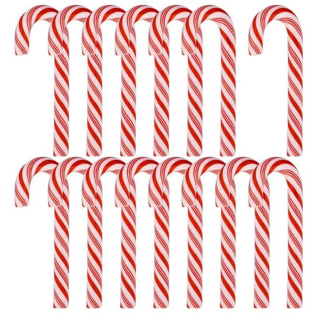Mini palos para caminar de Navidad, cabujones de resina plana Kawaii para álbum de recortes, manualidades de rojo y blanco bastón de caramelo, 15/30 piezas