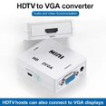 thumbnail image 2 of Mini HDMI-compatible To VGA Converter Box Digital To Analog Audio Video Adapt к_, 2 of 8