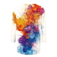 thumbnail image 5 of Wanfds Hauts de Mode Multicolores pour Femmes Col Rond Tendance Manches Trois-Quarts TTG, 5 of 5
