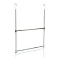 thumbnail image 5 of Oceanstar 2-Tier Portable Adjustable Closet Hanger Rod, Chrome, 5 of 7