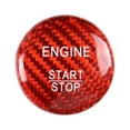 thumbnail image 4 of NS Engine Start Stop Button Cover for Mercedes A B C E GLE GLC CLA Carbon Fiber Red, 4 of 9