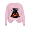 thumbnail image 6 of Halloween Printed Sweatshirts for Women Plus Size Round Neck Long Sleeve Basic, 6 of 6