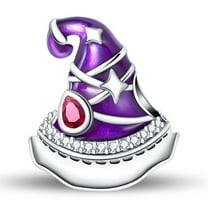 KUNSIR Charms Sterling Silver S925 Witch Hat Beads Charm For Bracelet or Necklace DIY Jewelry Gifts