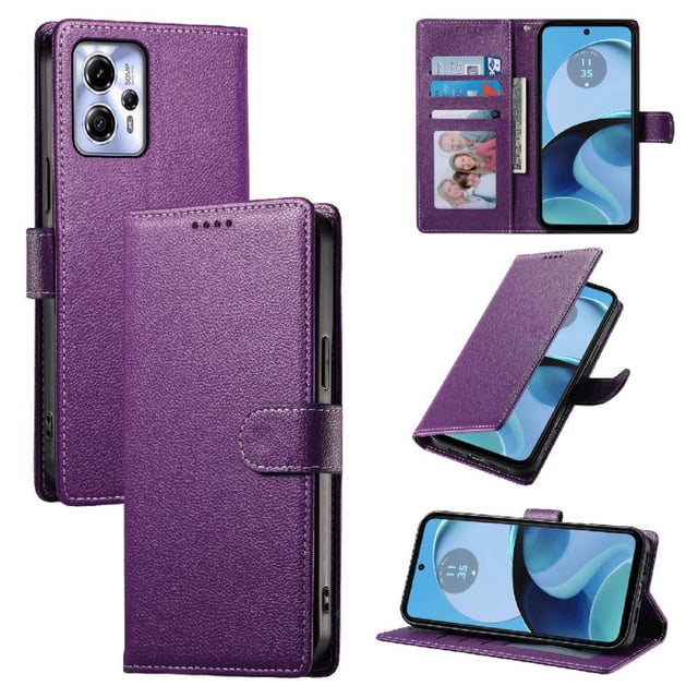 Funda para FOXDOCK Motorola Moto G53 5G– Cuero Premium, 3 ranuras para tarjetas, Protección contra impactos