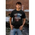 thumbnail image 5 of Freedom Fight Tactical American Flag Men's Graphic T Shirt Tees Brisco Brands M, 5 of 6