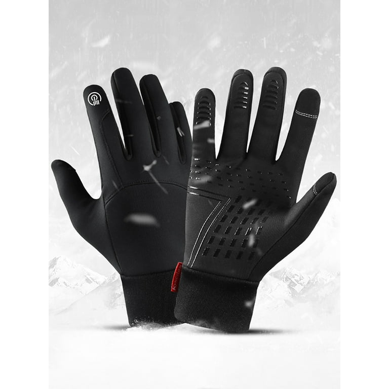 Carevas Winter Men Women Cycling Gloves Waterproof Windproof