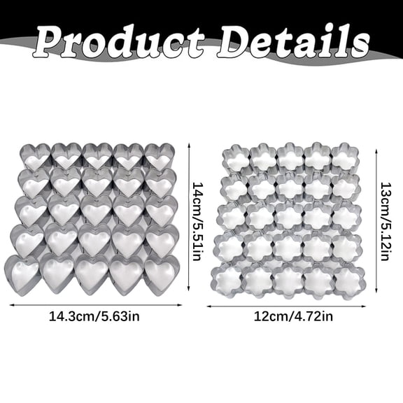 Flower Cookie Cutter Cavity Cutter Small Flower Shaped Cookie Cutter for Baking Fondant Clay Valentine's Day