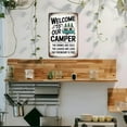 thumbnail image 5 of Welcome to Our Camper Vintage Camping Trailer Metal Sign Print Aesthetic Room Decoration for Home Bedroom Kitchen Bar Dorm Bathroom Wall Decor 8 X 12 Inch, 5 of 7