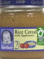 Gerber 2nd Rice Cereal with Applesauce Baby Food, 8 Oz.