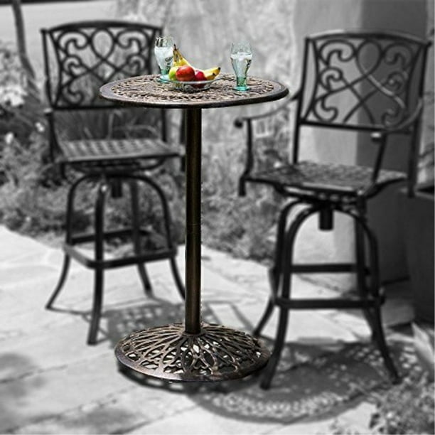 Great Deal Furniture Paris Cast, Counter Height Bistro Table And Chairs Outdoor