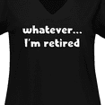 thumbnail image 4 of Inktastic Whatever, I'm Retired Women's Plus Size V-Neck T-Shirt, 4 of 5