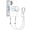 White, variant on XPM for Apple iPhone 17 (6.3") Phone Case, Clear Magnetic Frame PC Back Shockproof Protective Case with Detachable Lanyard Strap, Compatible with MagSafe Cover for iPhone 17 (Black)