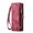 Red, variant on for Samsung Galaxy S25 Premium PU Leather Folding Case, Multiple Card Slots Design, Wrist Strap Zipper Pocket Kickstand Magnetic Snap, Wireless Charging for Samsung Galaxy S25, Pink