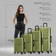 thumbnail image 4 of InUSA AURUM 4-Piece Hardside Luggage Sets with Spinner Wheels, Handle and Trolley, (20"/24"/28"/32"), Green, 4 of 10