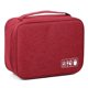 thumbnail image 1 of Bolsa de almacenamiento para cable de datos digitales, portátil, multifuncional, para accesorios electrónicos, color rojo, 1 of 7