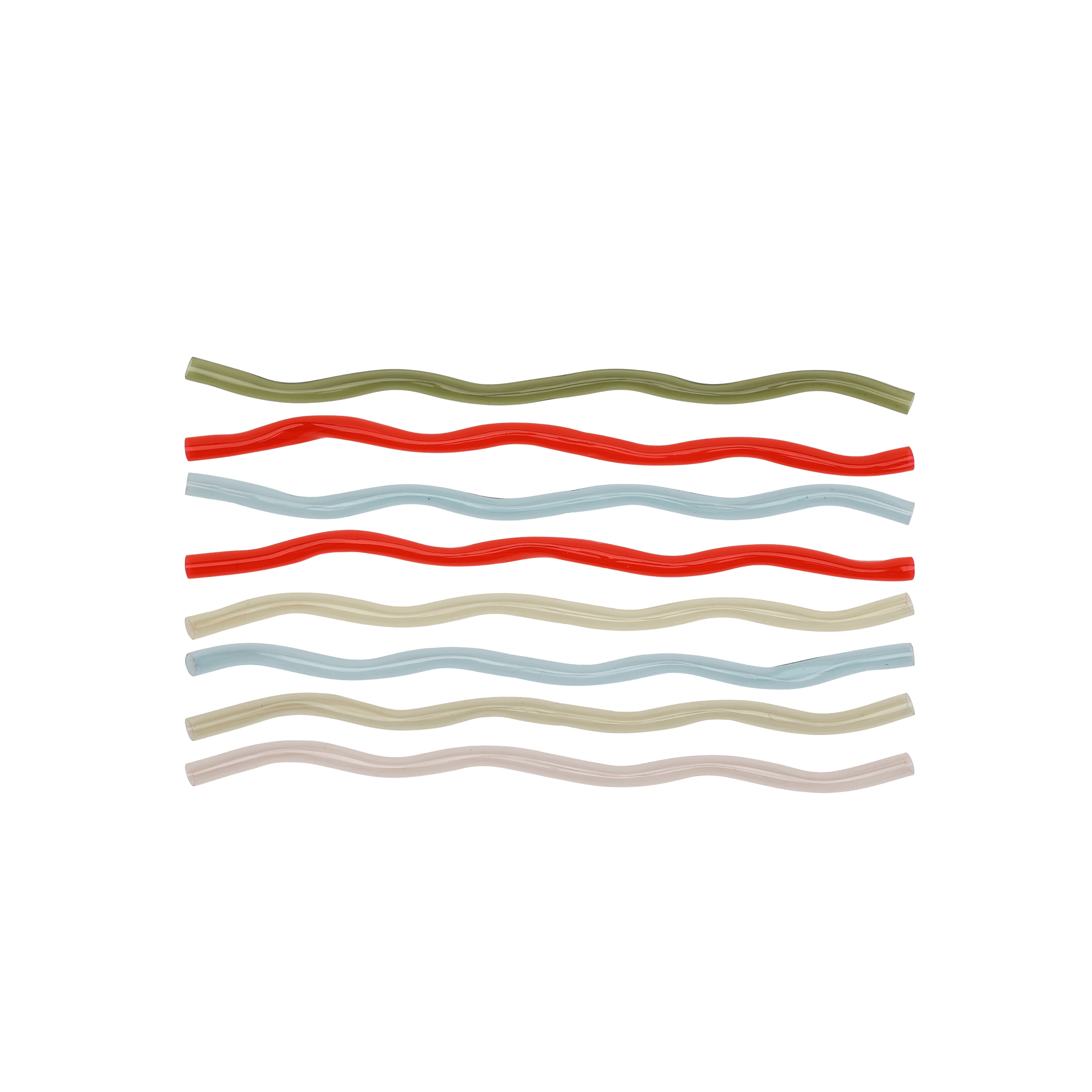 Just Feed Me by Jessie James Decker 16-Piece Wavy Multicolor Tritan Straws