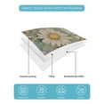 thumbnail image 4 of Full Size Quilt Bedding Set, Vintage Daisy Floral Reversible Summer Quilt 3 Pieces, Spring Flowers Botanical Striped Beige Lightweight Bedspreads Coverlets with 2 Pillow Shams for All Seasons, 4 of 5