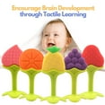 thumbnail image 3 of SAYLITA 5 Pack Baby Teething Toys Baby Chew Toys, BPA-Free Baby Teething Toy for Babies 6-12 Months. Natural Organic Freezer Safe Fruit Teether Toys for Toddlers, Specialized Relief Gingival Pain, 3 of 7