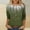 Green, variant on EchfiProm Green T-Shirts for Women 3/4 Sleeve Pullover Loose Fit Graphic Crew Neck Dressy Casual Tops