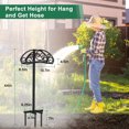 thumbnail image 4 of Garden Hose Holder, Heavy Duty Freestanding Hose Hanger Holds 150ft Hose, Outdoor Detachable Metal Water Hose Holder Stand Rack for Yard Lawn, 4 of 7