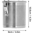 thumbnail image 3 of Bolsa de Condimentos de Acero Inoxidable Infusor de té Filtro de Especias Multiusos Colador de Condimentos, Colador de Condimentos de Especias para Sopa de Salsa Sabor Especias (0.7L), 3 of 4