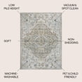 thumbnail image 2 of JONATHAN Y WASHABLE 5 x 8 Area Rug, Shaemus Bohemian Medallion - Cream/Brown/Green, WSH320A-5, 2 of 9