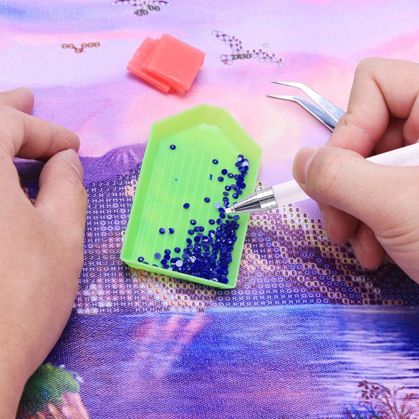 Cuadros Decorativos Bolígrafo de taladro cuadrado/redondo automático giratorio para pintura de diamantes DIY con accesorio de arcilla Ndcxsfigh Nuevos Originales
