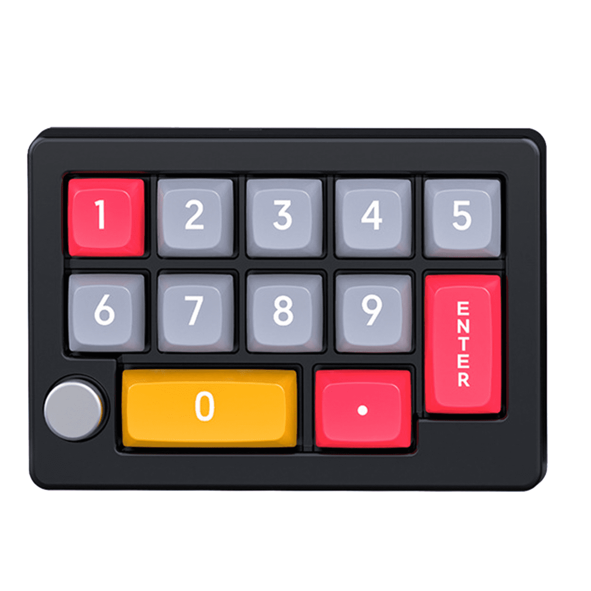 13 Key Macro Programmable Keyboard Fully Hot Swappable Mechanical Switch 7 Color RGB Light Gaming Keyboard-Black,1 x Keyboard,Black