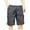 Gray, variant on SwiftWear Men's Multi-Pocket Outdoor Shorts - Cotton Work & Sports Pants with Belt, Zipper & Button, Knee-Length Comfort