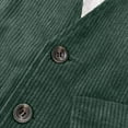thumbnail image 5 of uikmnh Vests for Men's Corduroy Vest Classic British Retro Style Smart Casual Outerwear for Everyday Business and Daily Wear Size:S, 5 of 8