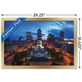 thumbnail image 3 of Cityscapes - Indianapolis, Indiana Wall Poster, 14.725" x 22.375", Framed, 3 of 3