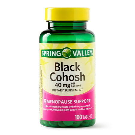 Spring Valley Black Cohosh Tablets, 40 mg, 100 Ct