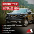 thumbnail image 5 of AMERICAN MODIFIED Armor Grille 2019-2021 Chevy Silverado 1500, Glossy Black, 5 of 6