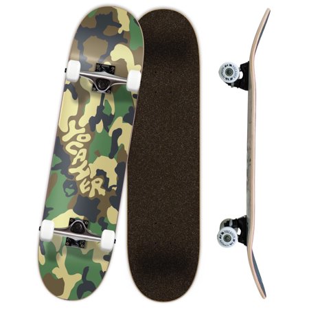 Yocaher Graphic Complete 31  x 7.75  Skateboard - Camo Series - Green (GC77124) price history on PriceWatchPro