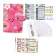 thumbnail image 3 of de carpeta de presupuesto A6, sistema de sobres de efectivo con 12 bolsillos de carpeta A6, carpeta de cuaderno PU para Rosado Soledad cuaderno de facturas, 3 of 9